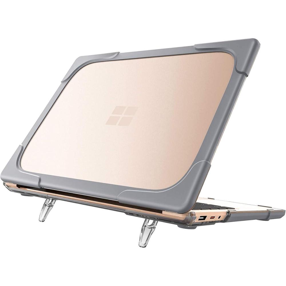 image:imageProCase Protective Case for 135 Surface Laptop 543 with Metal Palm Rest Heavy Duty Slim Hard Shell Cover with Foldable Kickstands Grey