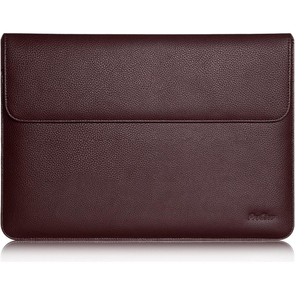 image:imageProCase Sleeve Case for Microsoft Surface 2 RT Surface Pro 2 Tablet Compatible with Microsoft Keyboard Builtin Business Card Holder Document Pocket Brown