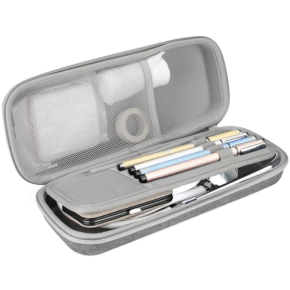 image:imageProCase Stethoscope Hard Carrying Case Shockproof Travel Storage Bag for LittmannOmronADCDixie EMS Stethoscope with Extra Mesh Pockets for Small Accessories Device NOT Included BlackGrey