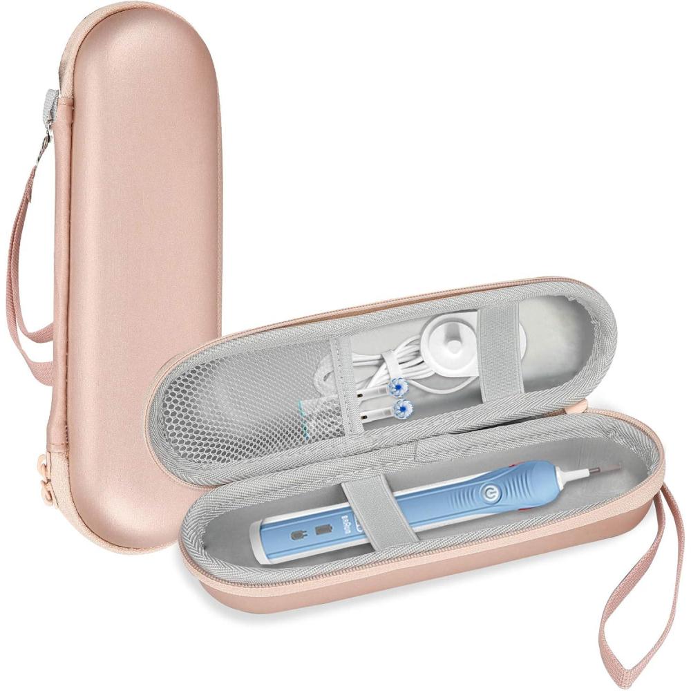 image:imageProCase Travel Case for OralBOralB Pro SmartseriesIO Serie Sonicare Protective Clean Electric Toothbrush Hard EVA Case Cover Storage Bag Holder with Mesh Pocket for Accessories NavyRosegold