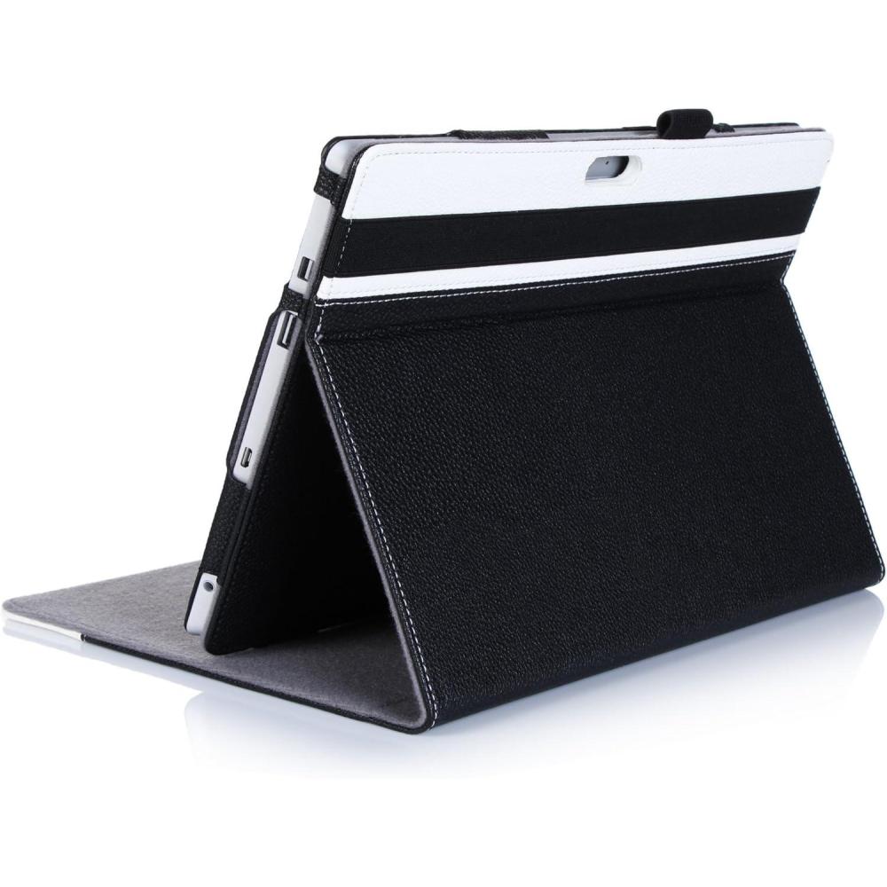 image:imageProCase for Microsoft Surface 3 Case Premium Folio Cover for Microsoft Surface 3 1082015 Release Builtin Stand with Multiple Viewing Angles Exclusive for Surface 3 108 inch WhiteBlack
