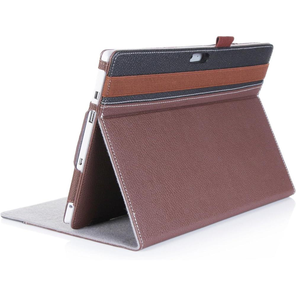 image:imageProCase for Microsoft Surface 3 Case Premium Folio Cover for Microsoft Surface 3 1082015 Release Builtin Stand with Multiple Viewing Angles Exclusive for Surface 3 108 inch BlackBrown