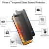[2 Pack] ProCase Privacy Screen Protector for iPhone 12 Mini 2020, Anti-Spy Tempered Glass Screen Film Guard, Anti-Scratch Screen Protector for 5.4″ iPhone 12 Mini 2020