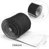 JOTO 10.83ft Cable Management Sleeve, Cuttable Neoprene Cord Management Organizer System, Flexible Cable Wrap Cover Wire Hider for Desk TV Computer Office Home Theater -Reversible Black/White(Black)