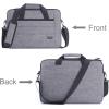 ProCase 14-15.6 Inch Briefcase Messenger Bag with Shoulder Strap and Handle for MacBook Pro 16”, 14 15 Inch Laptop Surface Book 3 15″ Ultrabook MacBook Chromebook Acer Asus Dell HP Sony –Black(Grey)