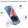 ProCase 2 Pack Clear Screen Protector for iPhone 16e / 14/13 / 13 Pro 6.1″, Tempered Glass Film Guard for iPhone 2025 2022 2021 6.1 Inch