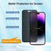 ProCase 2 Pack iPhone Privacy Screen Protector for iPhone 14 Pro Max 2022, 9H Anti Spy Dark Tempered Glass Screen Film Guard for iPhone 14 Pro Max 6.7 Inch 2022, Case Friendly Bubble Free