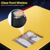 ProCase 4 Pocket Top Loader Binder, Holding 144 Cards in 3″x4″ Toploaders, Side Loading Small Book Folder with Clear Window for Pokemon, Trading, Sports Cards Collection TCG, MTG -Black(Yellow)
