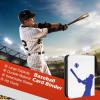 ProCase 4-Pocket Baseball Card Binder Fits 440 Cards, Sport Trading Card Album Book with 55 Sleeves for Baseball Colletible Card Holder -Medium(Blue)