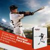 ProCase 4-Pocket Baseball Card Binder Fits 440 Cards, Sport Trading Card Album Book with 55 Sleeves for Baseball Colletible Card Holder -Medium(White)