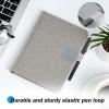 ProCase (5 Pack) Pen Loop Holder for Notebooks Journals Planners Tablet Case, Self Adhesive Leather Pencil Holder with Elastic Loop for Pens, Apple Pencil, Stylus Pen -Black(Mint/ White/ Navy/ Grey/ Black)