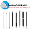 ProCase (5 Pack) Pen Loop Holder for Notebooks Journals Planners Tablet Case, Self Adhesive Leather Pencil Holder with Elastic Loop for Pens, Apple Pencil, Stylus Pen -Black(Mint/ White/ Navy/ Grey/ Black)