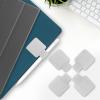 ProCase (5 Pack) Pen Loop Holder for Notebooks Journals Planners Tablet Case, Self Adhesive Leather Pencil Holder with Elastic Loop for Pens, Apple Pencil, Stylus Pen -Black(Silver)