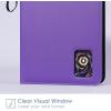 ProCase 900 Pockets Card Binder with Clear Window for Trading Cards, 9 Double Sided Pockets Cards Colletction Album Holder with Removable Sleeves for MTG, TCG, Sports Cards, Football Cards -Black(Purple)