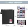 ProCase 900 Pockets Card Binder with Clear Window for Trading Cards, 9 Double Sided Pockets Cards Colletction Album Holder with Removable Sleeves for MTG, TCG, Sports Cards, Football Cards -Black(Black)