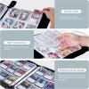 ProCase 900 Pockets Card Binder with Clear Window for Trading Cards, 9 Double Sided Pockets Cards Colletction Album Holder with Removable Sleeves for MTG, TCG, Sports Cards, Football Cards -Black(Yellow)