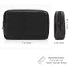 ProCase Accessories Bag Organizer Power Bank Case, Electronics Accessory Travel Gear Organize Case, Cable Management Hard Drive Bag -Black