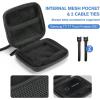 ProCase Carrying Case Compatible for Samsung T7/ T7 Touch Portable SSD, Hard Shockproof Storage Organizer for T7/ T7 Touch Portable Solid State Drive USB 3.2 500GB 1TB 2TB -Black