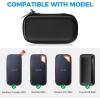ProCase Carrying Case for Crucial X8 Portable SSD 1TB / 500GB (Case Only), Hard Drive EVA Travel Case for Crucial X8 1TB / 500GB Portable External Solid State Drive –Black