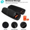ProCase Carrying Case for JBL Charge 5 / Charge 4, Hard Travel Case Protective Bag for JBL Charge 5 Charge 4 Portable Waterproof Wireless Speaker, Fits USB Plug and Cable –Black