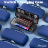 ProCase Carrying Case for Nintendo Switch 2 (2025) with 24 Game Card Slots, Hard Portable Travel Case Storage Bag Protective Pouch for 2025 Nintendo Switch 2 Console & Accessories -Red(Navy (Large Size  Fit AC Adapter))