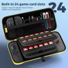 ProCase Carrying Case for Nintendo Switch 2 (2025) with 24 Game Card Slots, Hard Portable Travel Case Storage Bag Protective Pouch for 2025 Nintendo Switch 2 Console & Accessories -Red(Yellow (Standard Size))