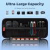 ProCase Carrying Case for Nintendo Switch 2 (2025) with 24 Game Card Slots, Hard Portable Travel Case Storage Bag Protective Pouch for 2025 Nintendo Switch 2 Console & Accessories -Red(Black (Large Size  Fit AC Adapter))