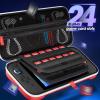 ProCase Carrying Case for Nintendo Switch 2 (2025) with 24 Game Card Slots, Hard Portable Travel Case Storage Bag Protective Pouch for 2025 Nintendo Switch 2 Console & Accessories -Red(Red (Standard Size))