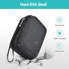 ProCase Carrying Case for Portable Nebulizer Travel, Handheld Nebulizador Machine for Adults Kids, Hard Organizer Holder Storage Bag with Pocket for Chamber Inhaler Spacer Asthma Medicine Kits -Black(Black)