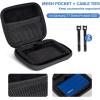 ProCase Carrying Case for Samsung T7 Shield External SSD with 2 Cable Ties, Hard EVA Shockproof Storage Travel Organizer for T7 Shield Portable Solid State Drive USB 3.2 1TB 2TB -Black(Black)