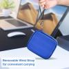ProCase Carrying Case for Samsung T7 Shield External SSD with 2 Cable Ties, Hard EVA Shockproof Storage Travel Organizer for T7 Shield Portable Solid State Drive USB 3.2 1TB 2TB -Black(Blue)