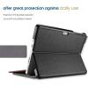 ProCase Case for 12.3″ Surface Pro 7 Plus/ 7/6/ 5/ Pro 2017/ Pro 4/ Pro LTE, Slim Light Smart Cover Stand with Built-in Pen Holder, Compatible with Surface Type Cover -Black(Black)