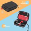 ProCase Collectible Trading Card Case, Hard Travel Carrying Storage Box Holds 300+ Cards for MTG, TCG, Yu-Gi-Oh, Lorcana, Holder Organizer with Removable Divider and Multiple Color Options -Black(Light Black)