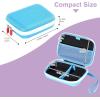 ProCase Collectible Trading Card Case, Hard Travel Carrying Storage Box Holds 300+ Cards for MTG, TCG, Yu-Gi-Oh, Lorcana, Holder Organizer with Removable Divider and Multiple Color Options -Black(Blue)