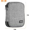 ProCase Crochet Hook Case (up to 6.5 Inches), Travel Organizer Zipper Bag for Various Crochet Hooks, Circular Knitting Needles and Other Accessories (NO Accessories Included)(Grey)