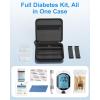 ProCase Diabetes Travel Case, Portable Diabetic Blood Sugar Test Kit Organizer, Protective Carrying Bag for Glucose Monitor, Test Strips, Lancets, Lancing Device & Alcohol Wipes with Small Boxes-Black