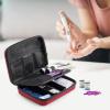 ProCase Diabetic Supplies Hard Travel Case, Diabetes Storage Bag for Glucose Meter, Insulin Pen, Blood Sugar Test Strips, Syringe, Needles and More Kits, Diabetic Care Kits Organizer Holder -Navy(Wine)