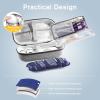 ProCase Diabetic Supplies Hard Travel Case, Diabetes Storage Bag for Glucose Meter, Insulin Pen, Blood Sugar Test Strips, Syringe, Needles and More Kits, Diabetic Care Kits Organizer Holder -Navy(Grey)