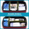 ProCase Diabetic Supplies Hard Travel Case, Diabetes Storage Bag for Glucose Meter, Insulin Pen, Blood Sugar Test Strips, Syringe, Needles and More Kits, Diabetic Care Kits Organizer Holder -Navy(Wine)