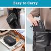 ProCase Diabetic Supplies Hard Travel Case, Diabetes Storage Bag for Glucose Meter, Insulin Pen, Blood Sugar Test Strips, Syringe, Needles and More Kits, Diabetic Care Kits Organizer Holder -Navy(Black)