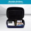 ProCase Diabetic Supplies Hard Travel Case, Diabetes Storage Bag for Glucose Meter, Insulin Pen, Blood Sugar Test Strips, Syringe, Needles and More Kits, Diabetic Care Kits Organizer Holder -Navy(Navy)