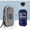 ProCase Diabetic Supplies Hard Travel Case, Diabetes Storage Bag for Glucose Meter, Insulin Pen, Blood Sugar Test Strips, Syringe, Needles and More Kits, Diabetic Care Kits Organizer Holder -Navy(Grey)