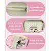 ProCase Digital Camera Case for CAMKORY/Lecran/Lecnippy/Froitx/aycy/FJFJOPK/KODAK PIXPRO FZ55/FZ45 4K Vlogging Camera, Compact Hard Storage Travel Bag with Mesh Pocket for Batteries, SD Card -Cream(Light Pink)