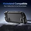 ProCase Dockable Grip Case for Switch 2, Screen Protective PC Front Cover with Foldable Handheld Controller Design, Slim Shockproof Hard Shell Fit for 2025 Switch 2 & Kickstand -Black(Black)