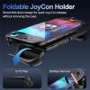ProCase Dockable Grip Case for Switch 2, Screen Protective PC Front Cover with Foldable Handheld Controller Design, Slim Shockproof Hard Shell Fit for 2025 Switch 2 & Kickstand -Black(Black)