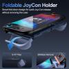 ProCase Dockable Grip Case for Switch 2, Screen Protective PC Front Cover with Foldable Handheld Controller Design, Slim Shockproof Hard Shell Fit for 2025 Switch 2 & Kickstand -Black(Navy)