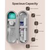 ProCase Electric Toothbrush Travel Case for Oral-B 1000/1500/5000/6000/7000/7500/9600 & iO 7/8/9/10, Philips Sonicare 1100/4100/5100/5300/6100, Water-Resistant Hard Case -L,Plum(Pink)
