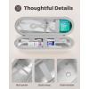 ProCase Electric Toothbrush Travel Case for Oral-B 1000/1500/5000/6000/7000/7500/9600 & iO 7/8/9/10, Philips Sonicare 1100/4100/5100/5300/6100, Water-Resistant Hard Case -L,Plum(Beige)