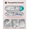 ProCase Electric Toothbrush Travel Case for Oral-B 1000/1500/5000/6000/7000/7500/9600 & iO 7/8/9/10, Philips Sonicare 1100/4100/5100/5300/6100, Water-Resistant Hard Case -L,Plum(Pink)