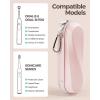 ProCase Electric Toothbrush Travel Case for Oral-B 1000/1500/5000/6000/7000/7500/9600 & iO 7/8/9/10, Philips Sonicare 1100/4100/5100/5300/6100, Water-Resistant Hard Case -L,Plum(Pink)